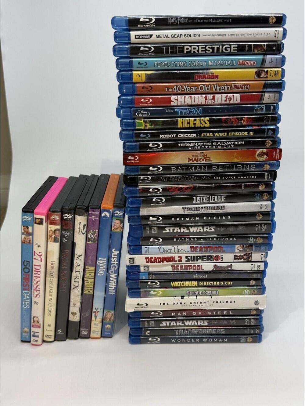 Blu-ray & DVD Movie Lot Of 8 - Star Wars, Marvel, Fargo, Die Hard, Transformers